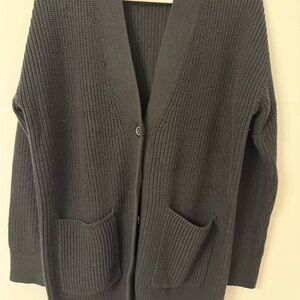 Banana Republic Charcoal Cardigan Sweater